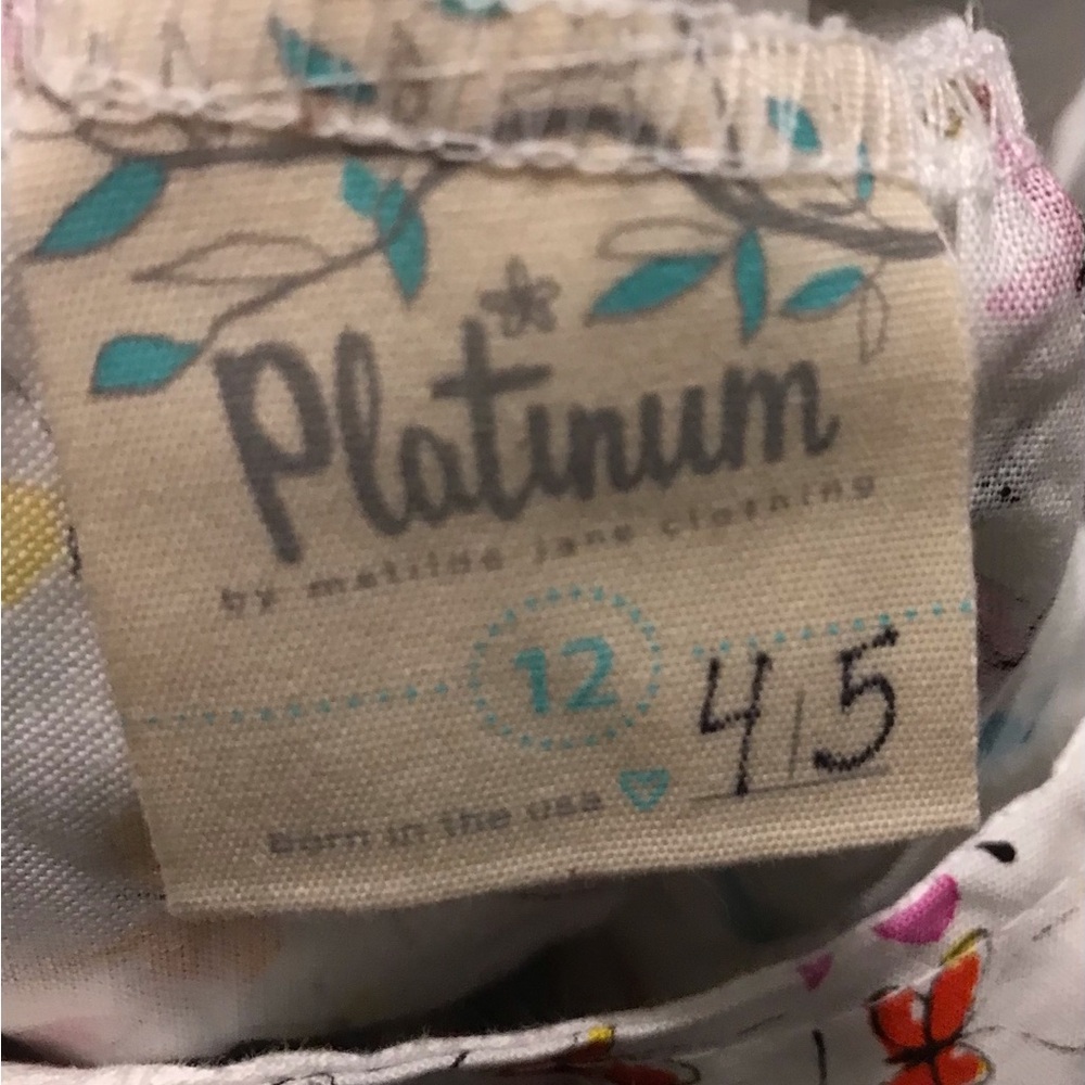 Platinum Colorful Butterfly Print Kids Dress NWOT - Picture 4 of 4